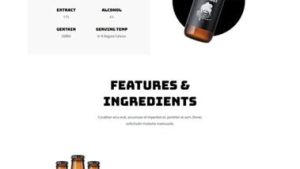 Beer Launch Landing Page 啤酒发布着陆页